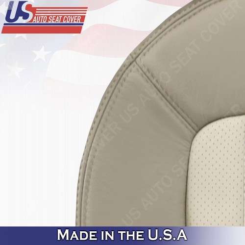 2002 2003 2004 2005 Mercury Mountaineer Driver Bottom Perf. Leather Cover Tan - Picture 8 of 9