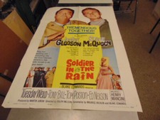 SOLDIER I/T RAIN/ORIG U.S ONE SH MOVIE POSTER (JACKIE GLEASON/STEVE MCQUEEN) C38