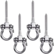 Heavy Duty 180  Swing Hangers, Stainless Steel Eye Screw Bracket, 1800 LB Cap...