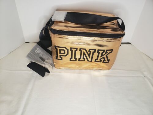 Victoria's Secret Pink Rosegold Cooler With Can Cooler NWT  - Picture 1 of 5