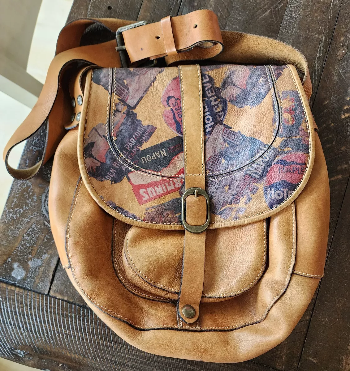 PATRICIA NASH Naples Old World Traveler Napoli Brown Leather Crossbody Bag  | eBay