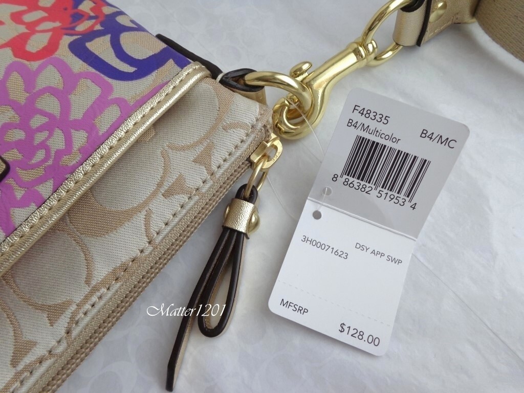 Coach NWT F48335 Daisy Signature Swingpack Crossbody Bag