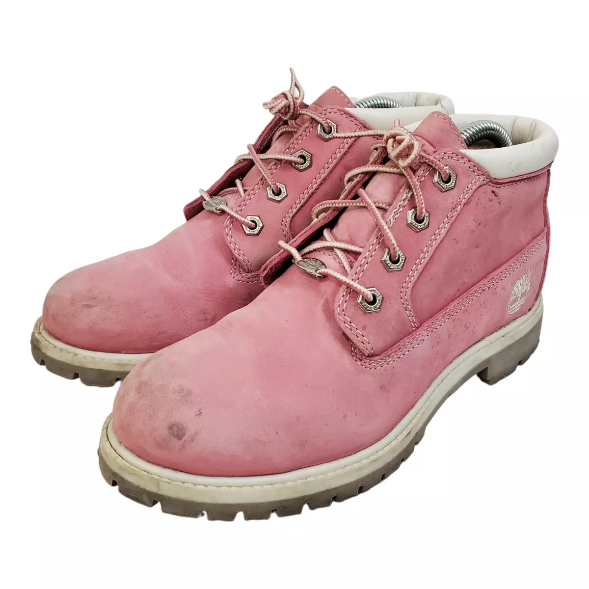 TIMBERLAND Boots NELLIE Womens Size 8M Pink Leather WATERPROOF Outdoor 23308