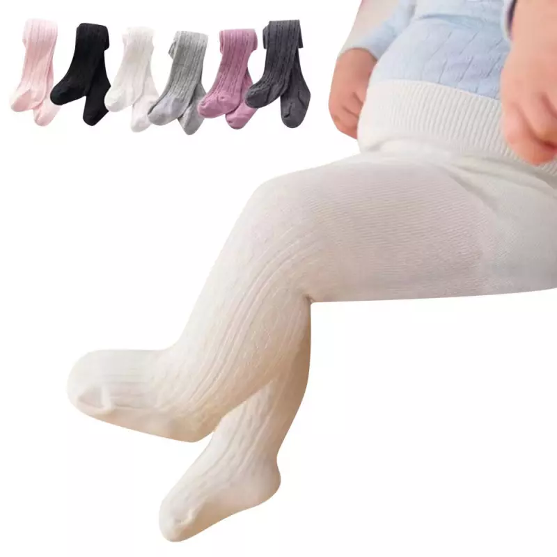 Baby Toddler Girls Boys Cable Knit Tights Cotton Footed Preemie Baby Boy  Socks