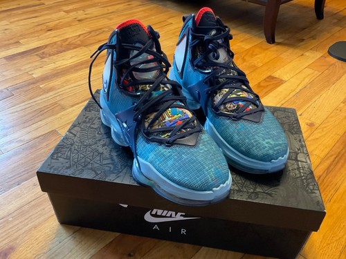Size 9.5 Nike LeBron 19 Fast Food - Dutch Blue - 第 1/5 張圖片