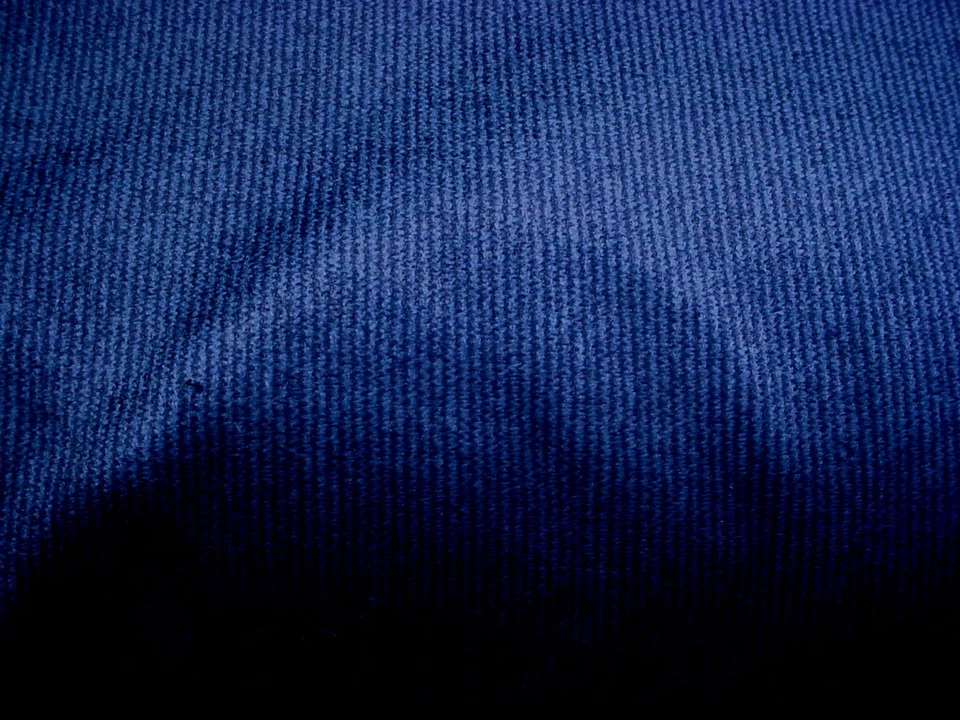 Perennials 989 Classy Royal Blue Striped Outdoor Velvet Upholstery Fabric - Image 3 of 4