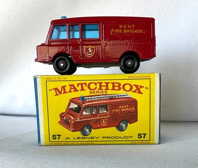 LESNEY MATCHBOX SERIES, 1966 #57 LAND ROVER FIRE TRUCK- NEW IN BOX
