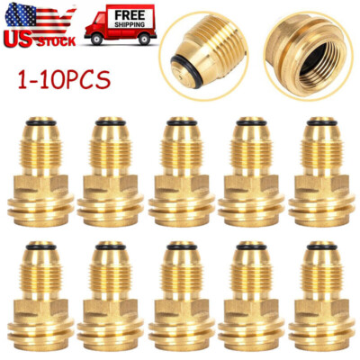 #ad 1 10pc Propane Tank Refill Adapter Convert POL LP Valve to QCC1 Type1 Regualtor $59.90