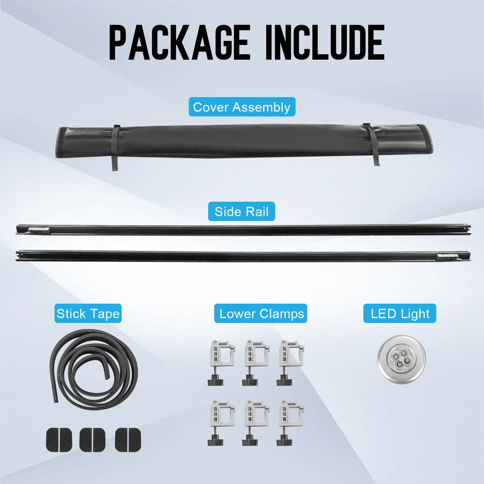 5.5FT Tonneau Cover Roll Up Bed For 2000-2004 Dodge Dakota Fleetside Waterproof Foto 4 de 4