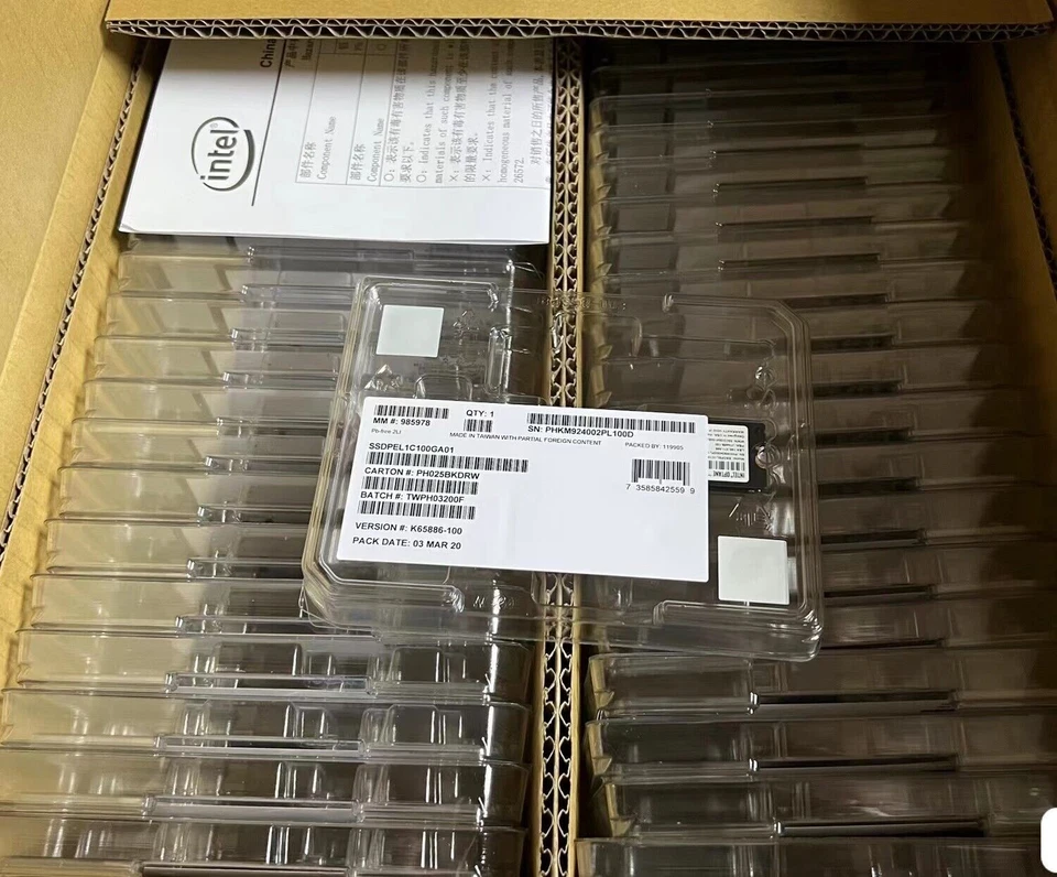 New 100GB INTEL SSD OPTANE M.2 P4801X 22110 PCIE X4 10.9PBW 60DWPD SSDPEL1C100D - Image 4 of 4