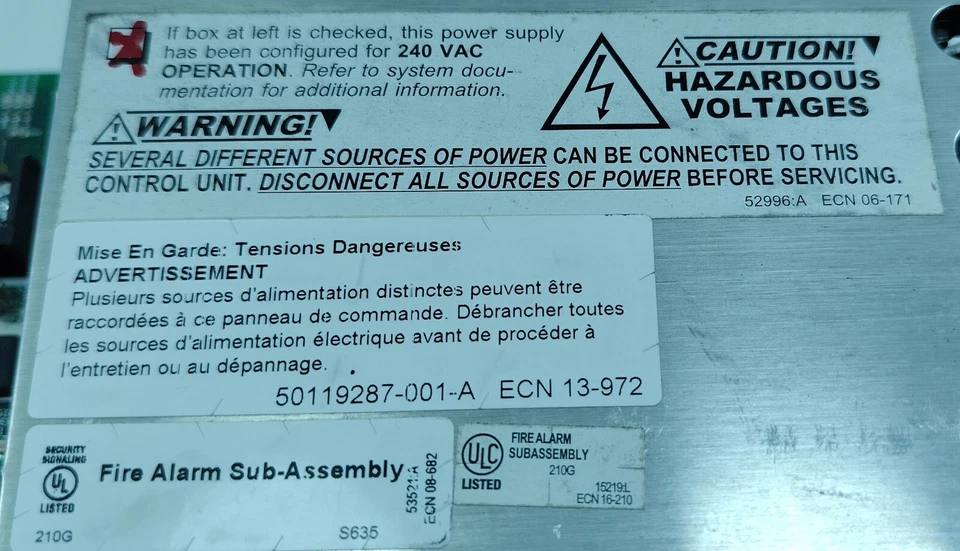 Notifier CPS-24E Intelligent Fire Alarm  Power Supply 	CPS-24E - Image 2 of 4