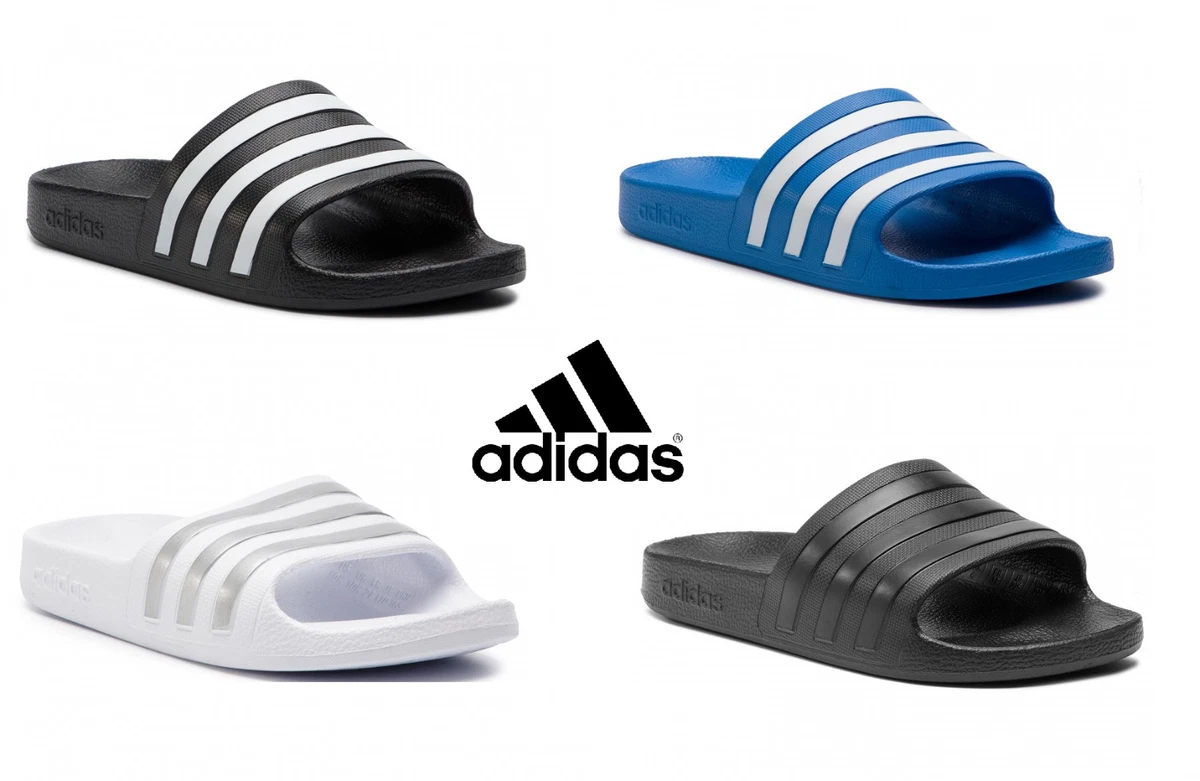 Persuasión apagado pecado ADIDAS MENS WOMANS ADILETTE SLIDERS SLIDES SLIP ON FLIP FLOPS SANDALS BEACH  POOL | eBay