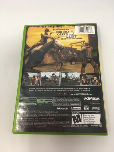 Gun (Microsoft Original Xbox) game W/Manual - Picture 2 of 8