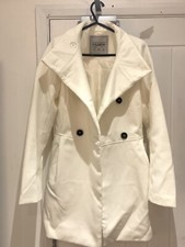 Pull And Bear Jacket Coat White - Eu Size Small Worn Once!