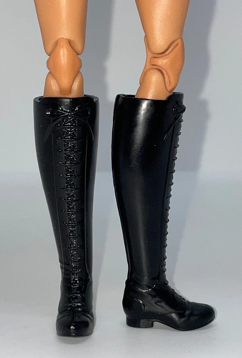 Womens long black boots sale cheap