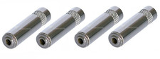  4 Pack Neutrik Rean NYS240 3-Pole 3.5mm Stereo Cable Ext Jack w/Metal Handle