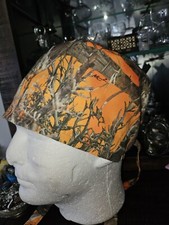 ORANGE TREE CAMO HUNTER'S SAFETY OR SURGICAL SCRUB CAP