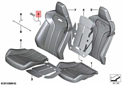 Genuine BMW M4 Trim Backrest 52109503039 | eBay