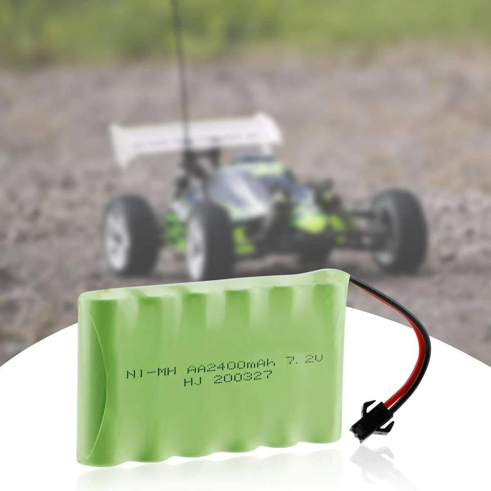7.2V 2400mAh AA Ni-MH Battery SM-2P Plug with USB Charger Cable for RC Car Truck - Image 4 of 4