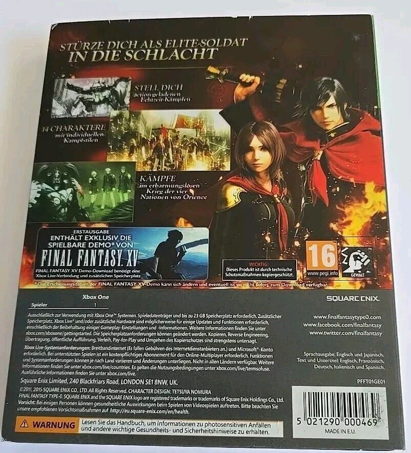 Final Fantasy Type-0 HD - Steelbook Edition [Xbox One] - Bild 2 von 4