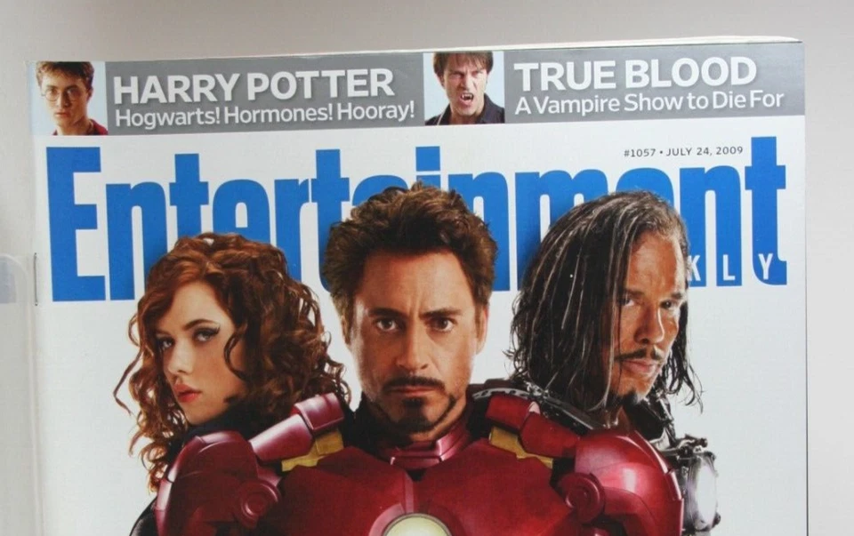 Iron Man 2 Robert Downey Jr. Scatlett Rourke Potter #1057 Entertainment Weekly - Image 2 of 4