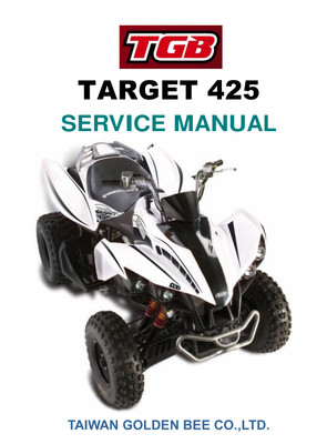 Taiwan TGB TARGET 425  ATV repair manual