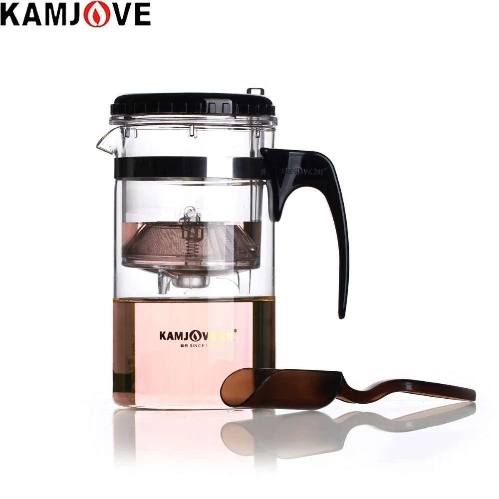 Hario Glas-Teekanne – 1000 Ml, Schwarz, Aus Hitzebeständigem Glas, Für Lose Teeblätter