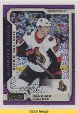 2018 O-Pee-Chee Platinum Marquee Rookies Violet Pixels Max Lajoie #187 READ 6f8