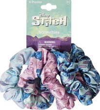 NEW Pack Of 4 Disney Stitch Scrunchies for Girls of All Ages - 4 Large