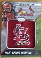 Yadier Molina 2021 Topps Series 1 LOGO PATCH CARD #stcl-ym (7883)