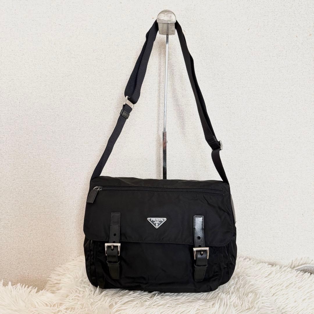 PRADA Black Shoulder Bag Nylon thumbnail 3