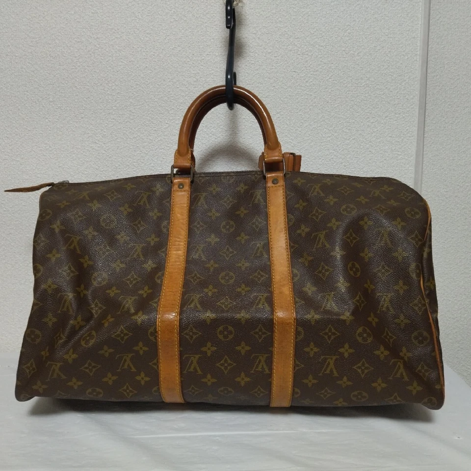 Bolso de Viaje LOUIS VUITTON M41426 Keepall 50 Monograma Lona Marrón De Japón Foto 2 de 4