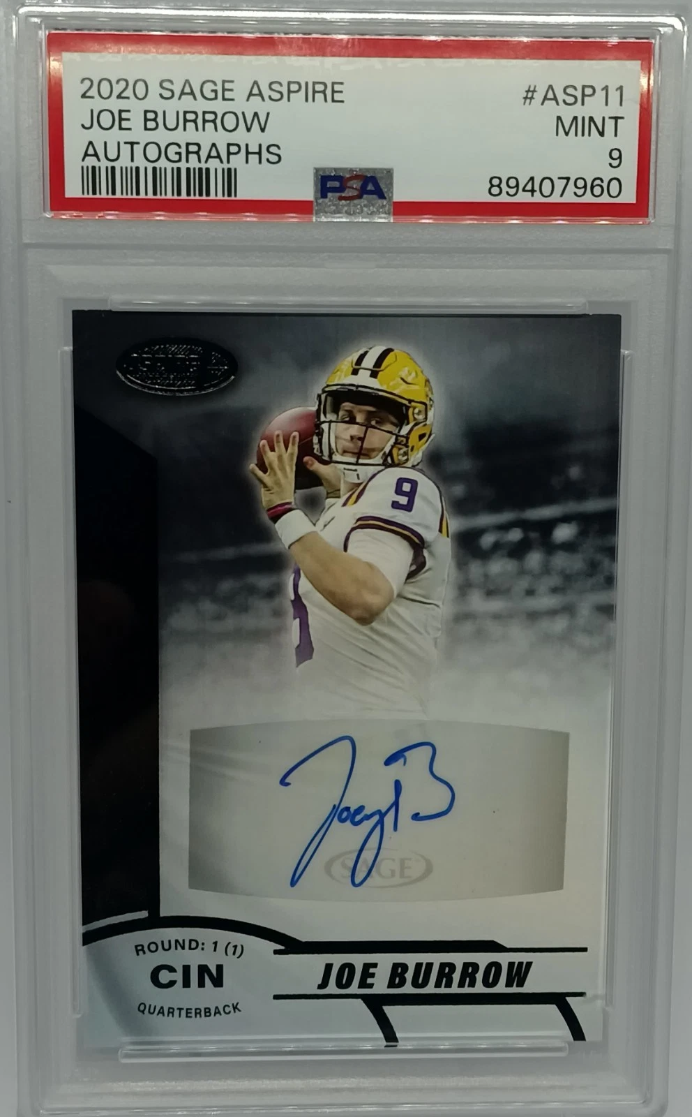 Joe Burrow Sage Aspire Autographs #ASP11 Base