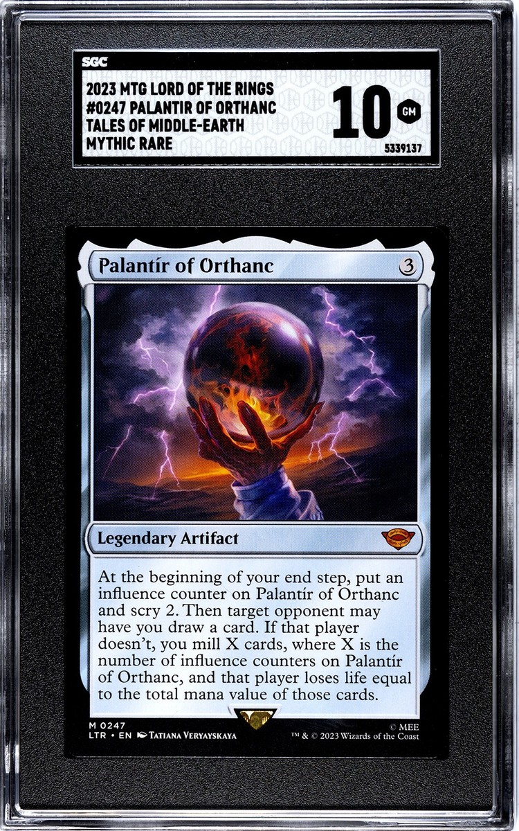 palantir mtg card Palantir of Orthanc Universes Beyond: the Lord of the Rings: Tales of  Middle-Earth Regular for sale online