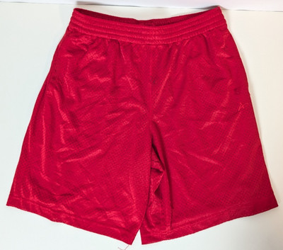 Athletech Rot Gym Shorts Herren Medium Atmungsaktiv Sport DEFEKT