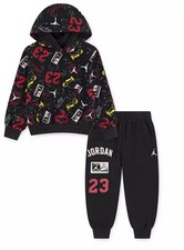 Jordan Boys' Toddler Long-Sleeve Hoodie and Jogger Pants, 2-Piece Set Size 2T