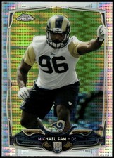 2014 Topps Chrome #174 Michael Sam Pulsar Refractors