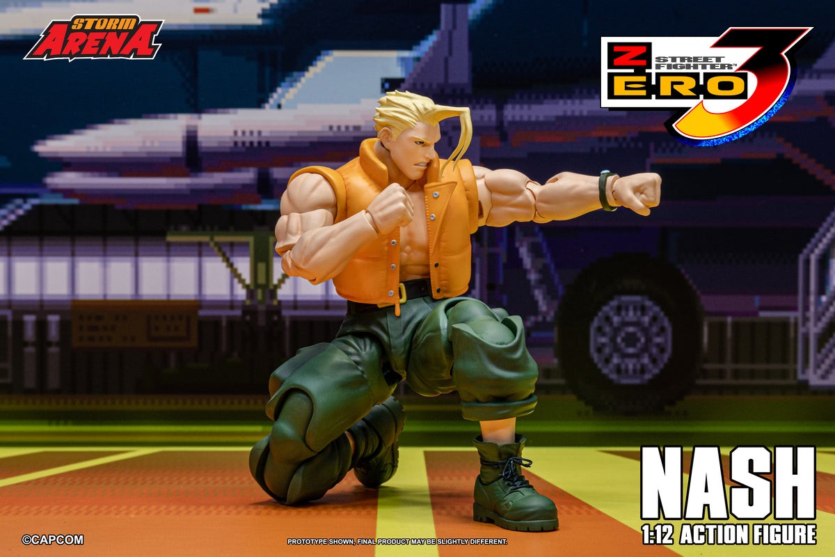 arena ストーム Storm Arena Collectibles 1/12 Nash Action Figure (Street Fighter