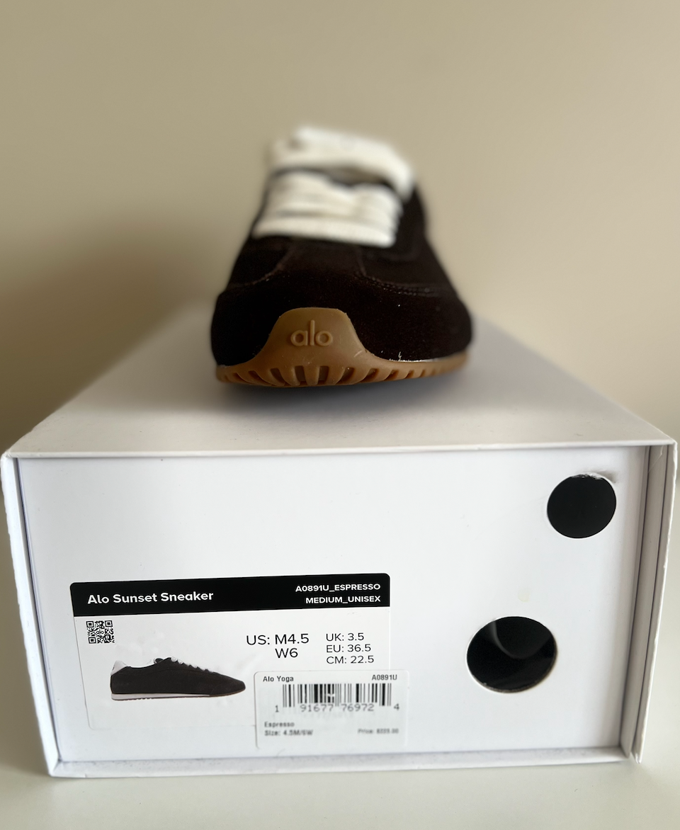 Alo Sunset Sneakers Women's Size 7.5 Espresso - Brand New | eBay