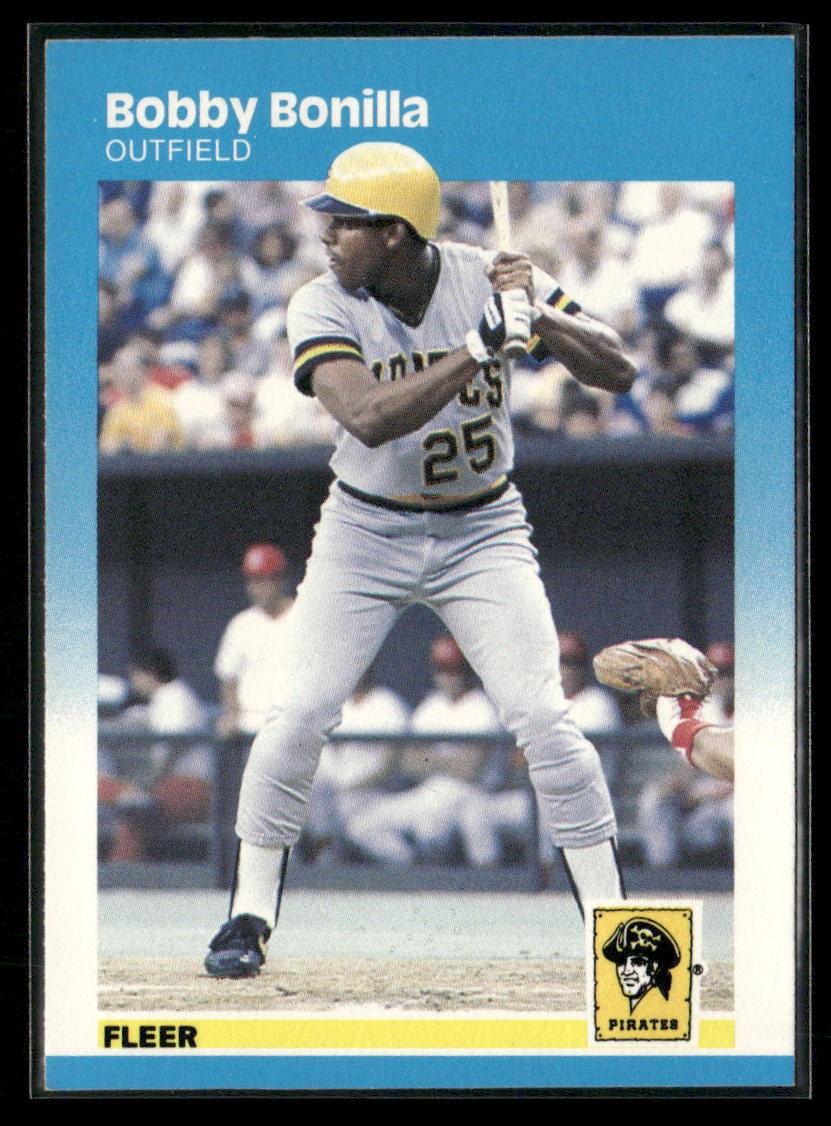 1987 Fleer #605 Bobby Bonilla Pittsburgh Pirates Rookie