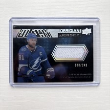 2021-22 SPx UD Black Obsidian Jersey Steven Stamkos /249 #OJ-SS Tampa Bay
