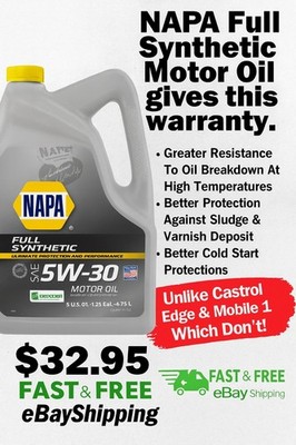 5w30 Napa High Quality Fully Synthetic Motor Oil Honda Bmw
