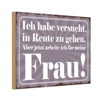 Holzschild 12X18 Cm Habe Versucht In Rente Zu Gehen Spruch Zitat Deko Geschenk H