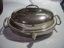 RARE Silver Plated Chafing Dish / Tureen- Hot Water Reservoir & Lid. WMF-C-1900