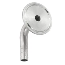 90 Degree Elbow Tri Clamps Hose Barb 1/2 in Tube 50.5MM Ferrule