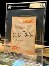 Bill Gates Signed Micro-Soft Retro Letterhead...