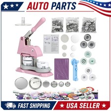 Button Maker 1.25 2.25 Inch Free Parts Press Pink Color 300 Custom Badge Tool