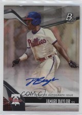 2021 Bowman Platinum Top Prospects Auto Jamari Baylor #TOP-63 Auto 0su2