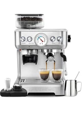 Casabrews Espresso Coffee Machine with Auto Grinding Feature 20-Bar Pressure