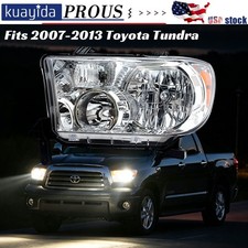 Driver Side Left Headlight With Leveling Adjuster For 2009-2013 Toyota Tundra